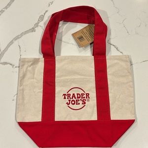 NWT Red Trader Joe’s Mini Tote